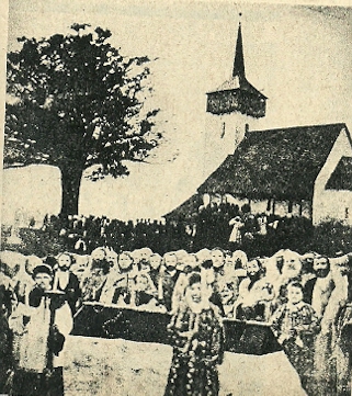 La Tebea la inmormantarea lui Avram Iancu (13 septembrie 1872)