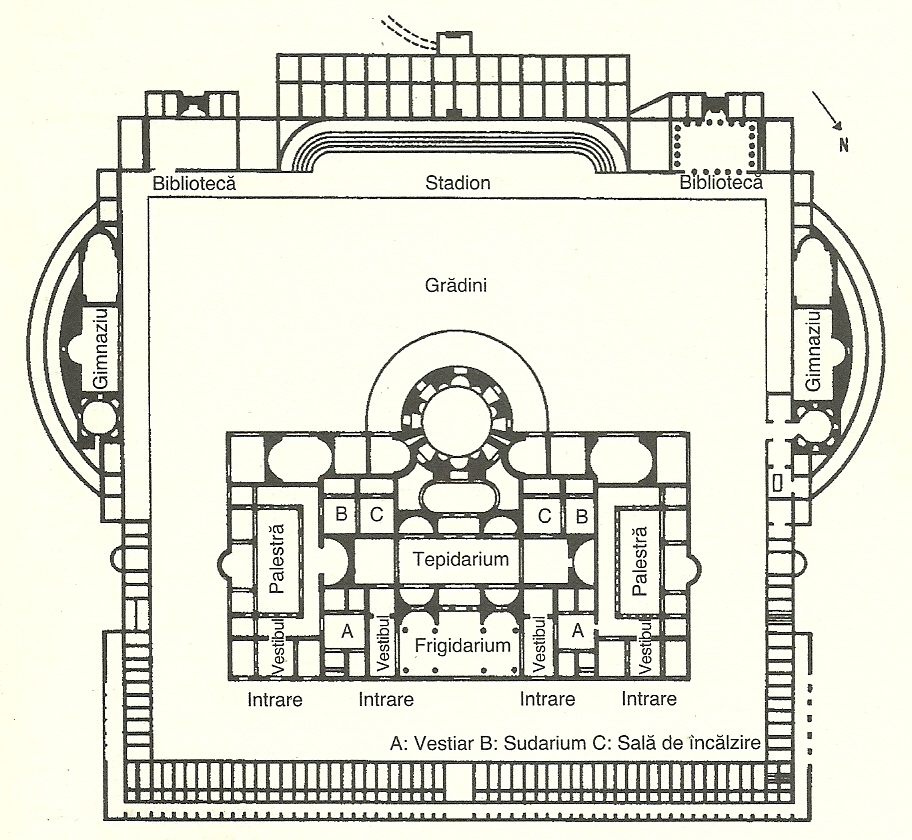 Planul termelor lui Caracalla